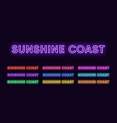 Neon Sunshine Coast Name City In Australia