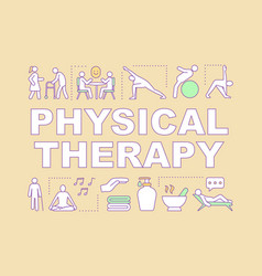 Physical Therapy Word Concepts Banner