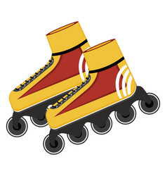 Roller Skates On A White Background