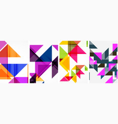 Colorful Triangles And Rectangles Create A Vibrant