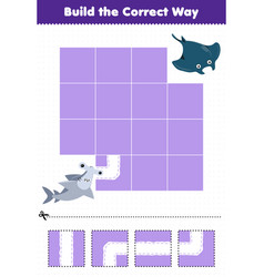 Education Game For Children Build The Correct Way