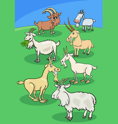 Goat farm animal cartoon Royalty Free Vector Image