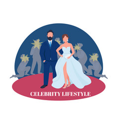 Celebrity Couple On Red Carpet 2d Web Banner