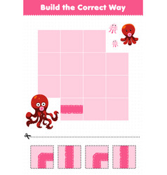 Education Game For Children Build The Correct Way