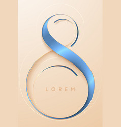 Blue And Gold Letter S Line Monogram