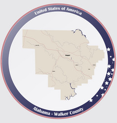 Map Walker County In Alabama