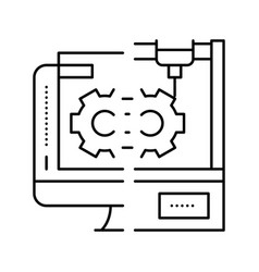 Rapid Prototyping Line Icon