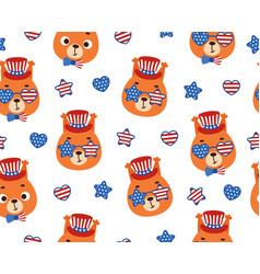 Cute Little Squirrel Head In Usa Patriotic Hat