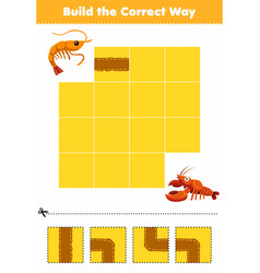 Education Game For Children Build The Correct Way