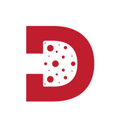 Letter D Mushroom Icon Logo