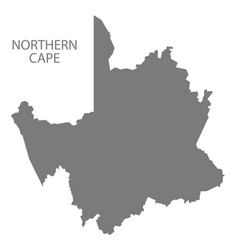 Northern Cape South Africa Map Grey