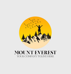 Mount Everest Logo Design Template