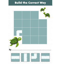 Education Game For Children Build The Correct Way