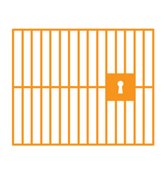 Eps10 Orange Jail Or Prison Icon