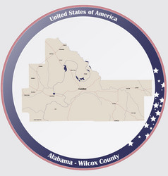 Map Wilcox County In Alabama