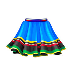 Ecuadorian Female Flared Skirt As Country