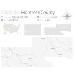 Map Montrose County In Colorado