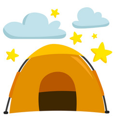 Tent Camp Summer Clipart