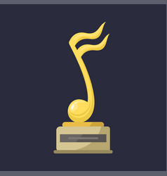 Gold Rock Star Trophy Music Notes Best