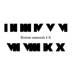 Roman Numerals Set 1-10