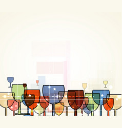 Abstract Wine Christmas Background For Restaurant