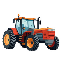 Farmer Driving Tractor