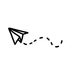 Paper Aeroplane Doodle Simple Planes Ship