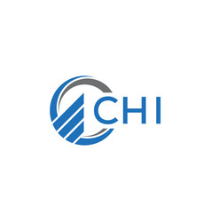 Chi Flat Accounting Logo Design On White