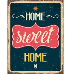 Retro Metal Sign Home Sweet Home