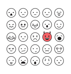 Emoticon Smile Face Icon Set