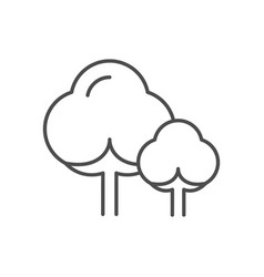 Cotton Plant Line Outline Icon