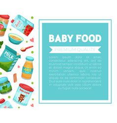 Baby Food Brochure Template Organic Healthy Meal