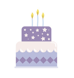 Purple Birthday Cake