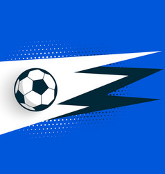 Stylish Football Tournament Blue Background