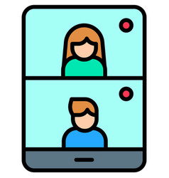 Videotelephony Telecommuting Or Remote Work Icon