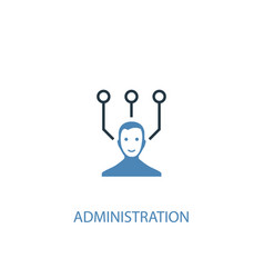 Administration Concept 2 Colored Icon Simple Blue