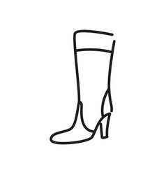 Female High Heel Icon Logo