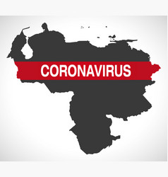 Venezuela Map With Coronavirus Warning