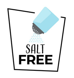 No Salt Isolated Icon Shaker And Salty Powder