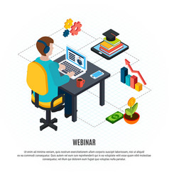 Webinar Isometric Flyer