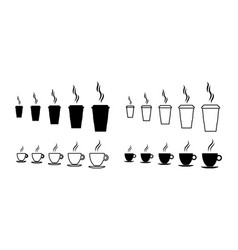 Coffee Cup With Different Size Small Medium