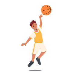 Kid Playing Basketball Boy Sports Training Happy