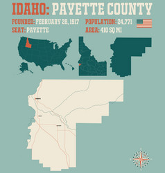 Map Payette County In Idaho