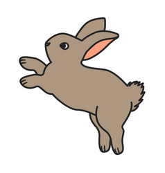 Rabbit Iconcolor Icon Isolated On White