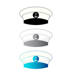 Abstract Marine Cap Silhouette