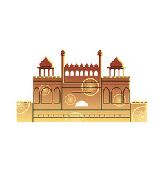 Famous temples and monuments india Royalty Free Vector Image