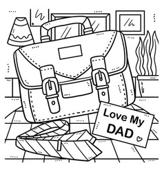 Fathers Day Love My Dad Coloring Page