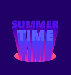 Summer Time 80s Retro Sci-fi 3d Text Synthwave