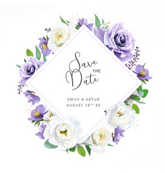 Wedding Save The Date Invitation Card Watercolor