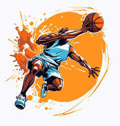 Basketball Player In Action Of Basketball Player